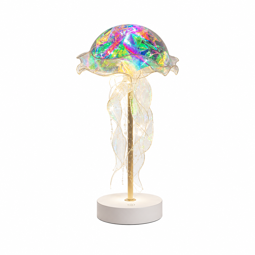 Jellyfish Table Lamp – Color Changing LED Night Light with Remote