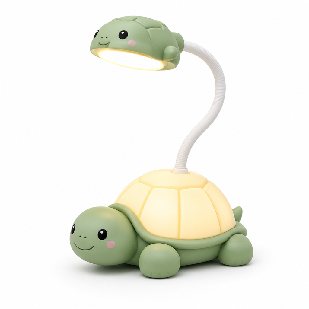 Turtle Table Lamp – Cute LED Desk Light with Remote Control