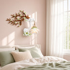 White Deer Flower Wall Sconce – Decorative Wall Lamp