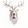 Deer Head Crystal Wall Sconce – White Decorative Wall Lamp