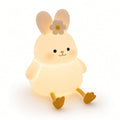 Cute Rabbit Night Light – Rechargeable Soft Silicone LED Lamp