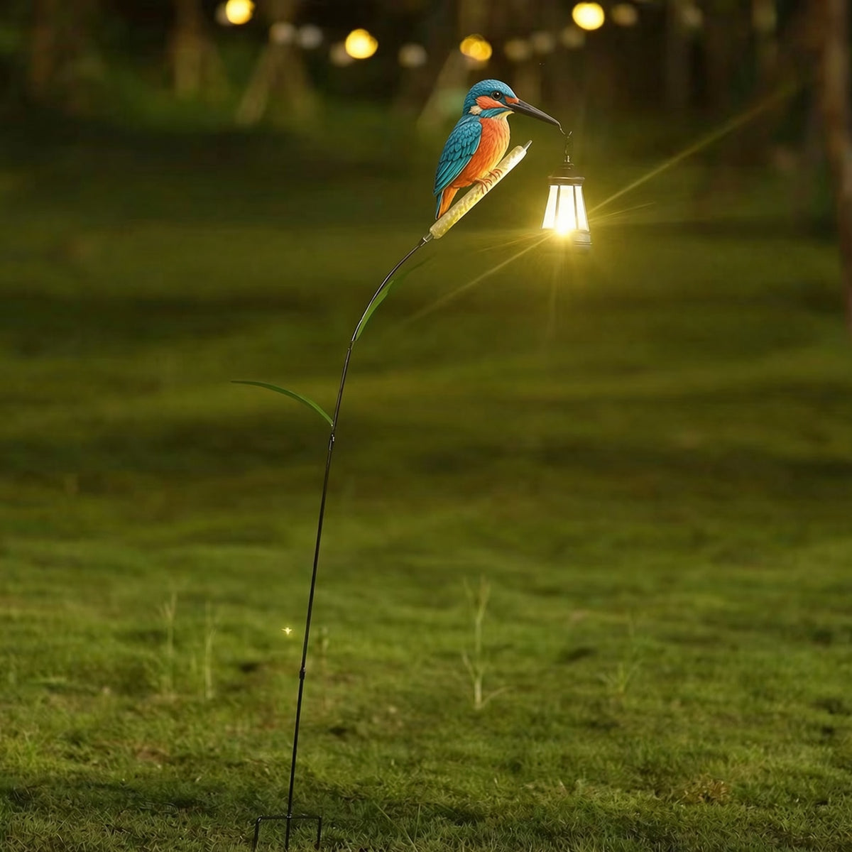 Owl Garden Stake with Lantern – Outdoor Decorative Solar Light